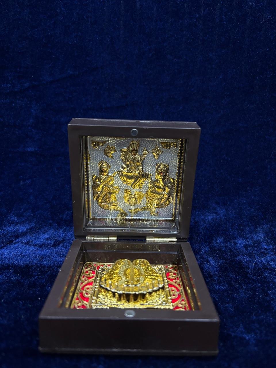 Gold Plated Charam Box( Small -3 *3 Inches)