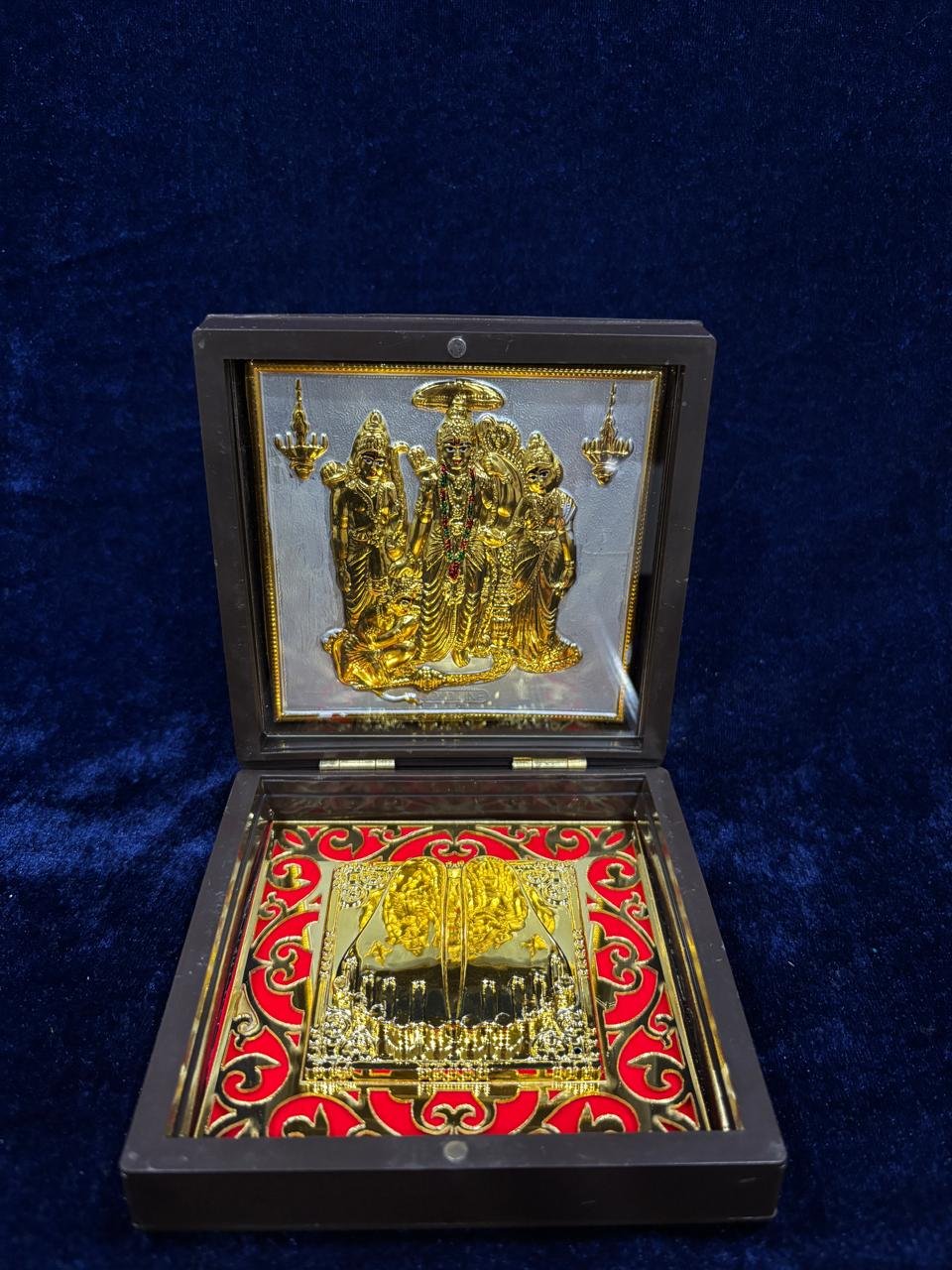 Gold Plated Charam Box( Medium -4.5 * 4.5)Inches 