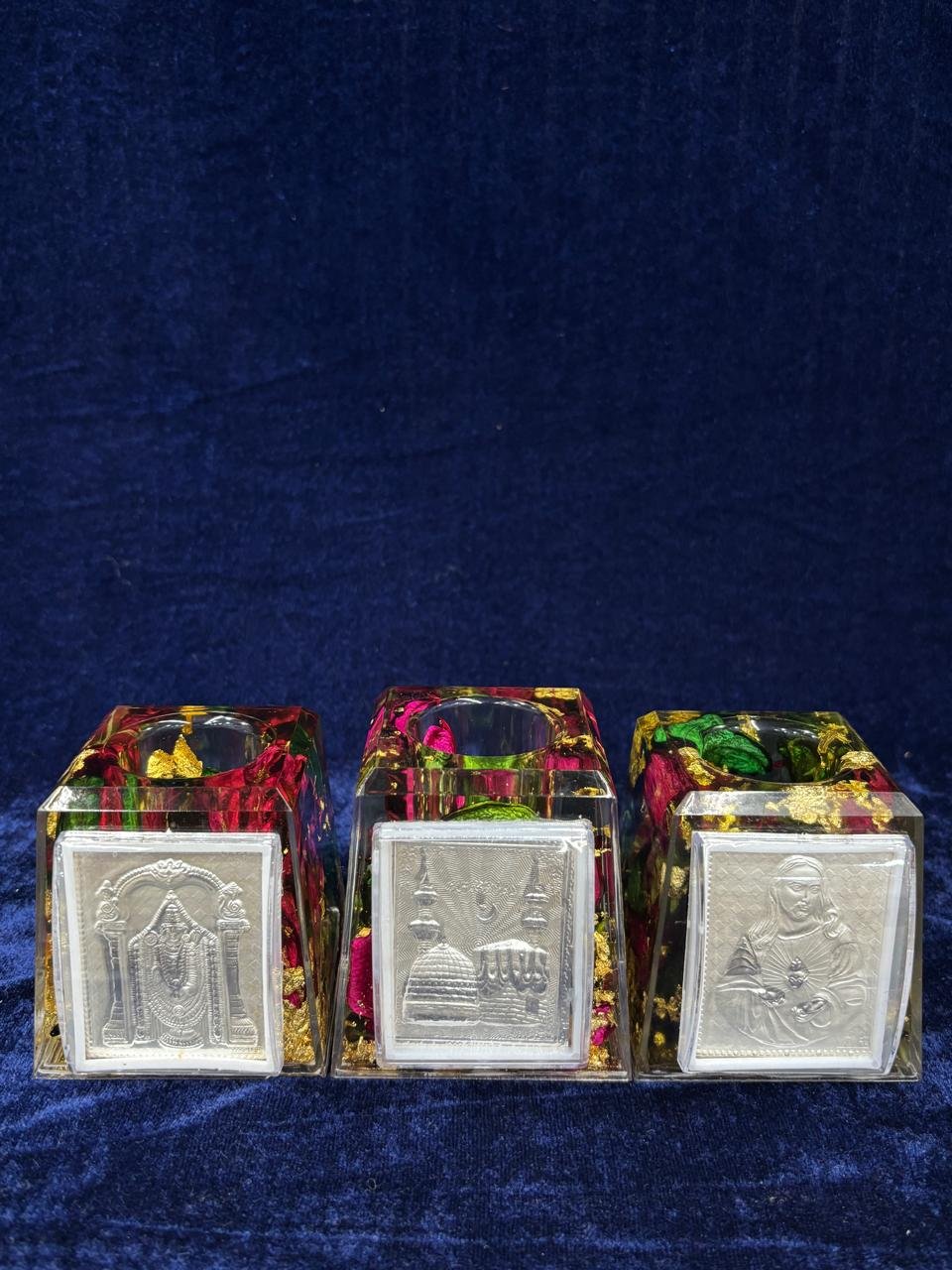 Silver Foil Pen Stand 