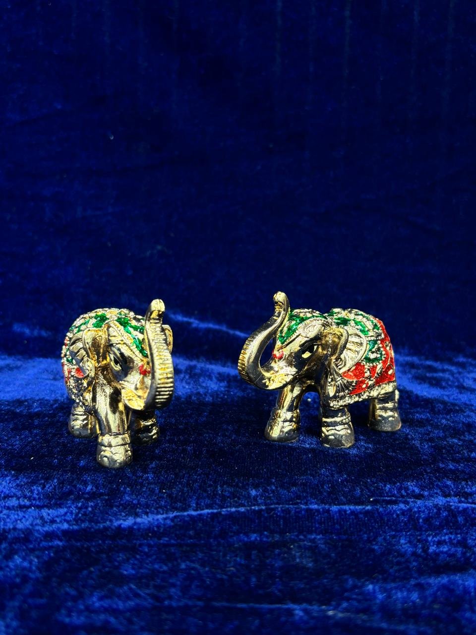 Gold-plated Elephant Figurines