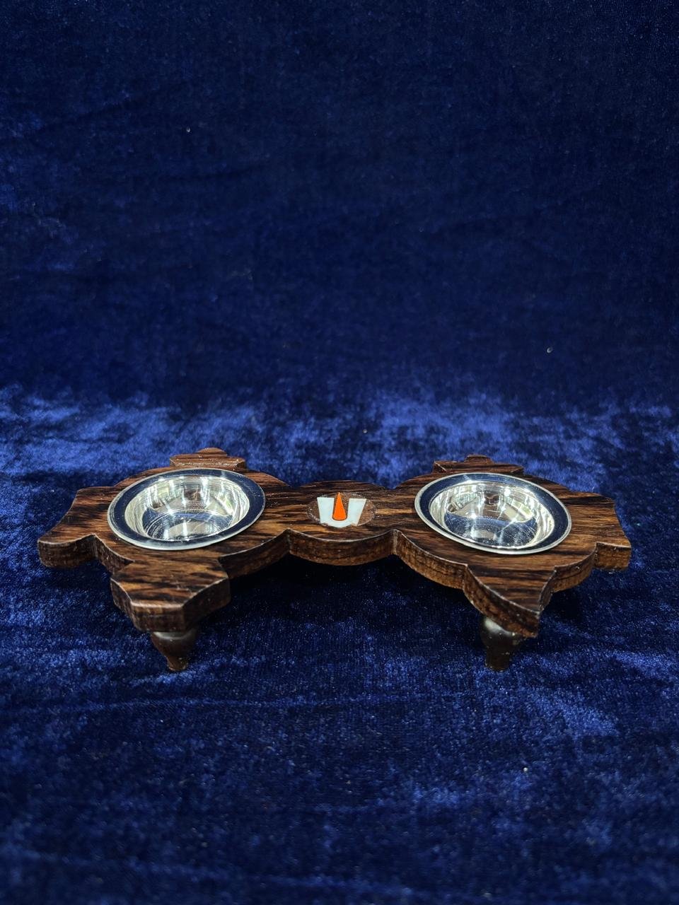 2 Cups With Wooden Stand