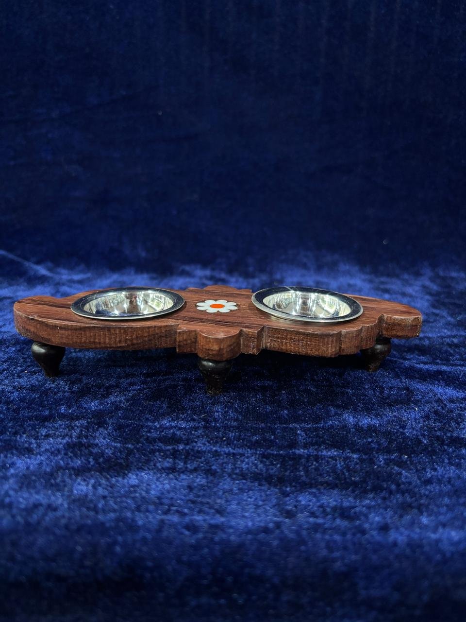 2 Cups With Wooden Stand